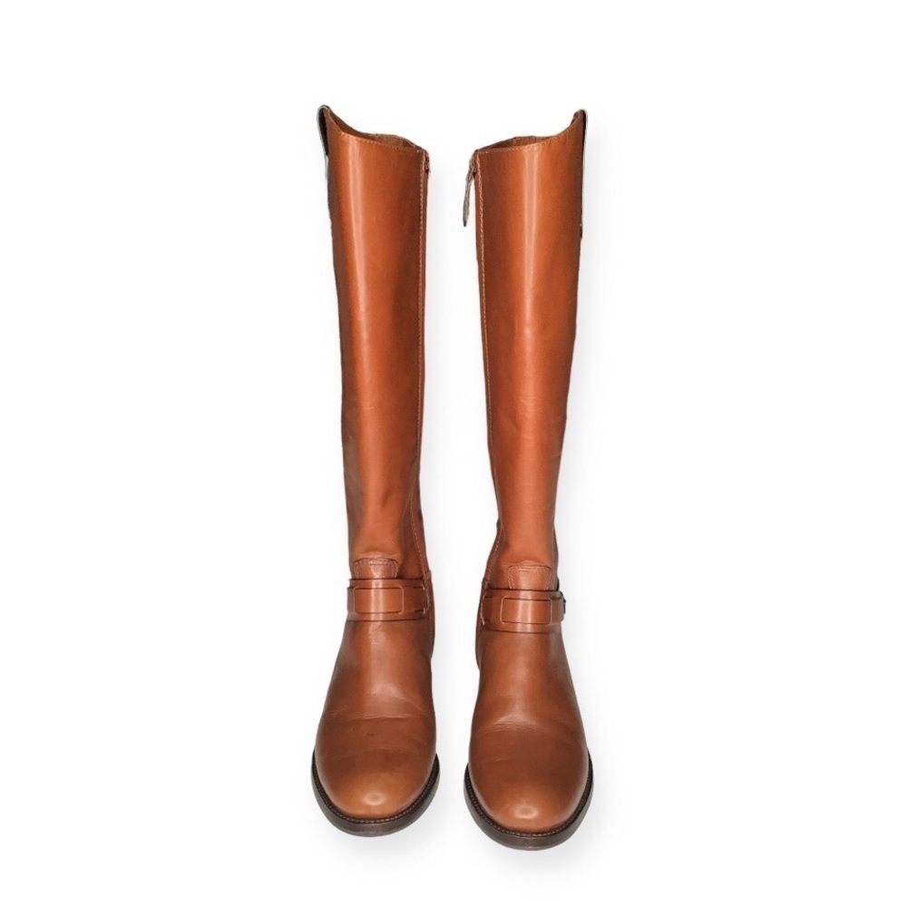 Tory Burch Colton Leather Riding Knee High Boots in Almond Size 7. - Picture 3 of 13